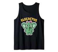 Elecactus Funny Cute Elephant Cactus Hybrid Character Design Tank Top