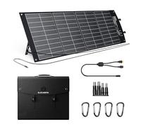 ELECAENTA 120W ETFE HPBC Solar Charger 3 Ports PD 60W Foldable Solar Panel | 25.4% Solar Conversion Efficiency, USB-C QC3.0 DC-XT60/Anderson, IPX5 4 DC Connector, 4kg for Power Station Smartphone Laptop