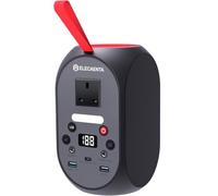 ELECAENTA Portable Power Station, 99Wh LiFePO4 Battery 6x Lifespan Solar Generator AC 120W (Peak 200W), PD 30W Input/Output for Outdoors Camping Travel Fishing RV Trip Emergency Power Supply