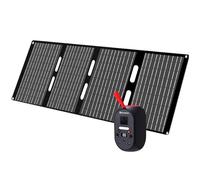 ELECAENTA Portable SG120 Power Station with 60W Solar Panel, 99Wh LiFePO4 Battery, 6X Lifespan Solar Generator AC 120W (Peak 200W), PD 30W Input/Output for Outdoors Camping Emergency Power Supply