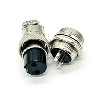 Elecbee Aviation Connector GX20 2 Pin Straight Male Socket and Female Plug Bulkhead