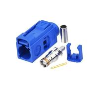 Elecbee Car GPS Antenna, Fakra C Blue Crimp Connector, 14 Mechanical & Color Codes, Universal for RG316 RG174, ROHS Standard