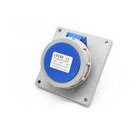 Elecbee CEE Receptacle IP67 16Amp Socket 3-Pin Panel Mount Receptacle - Outside Socket Waterproof Angle Type Connector for Secure Power Connections