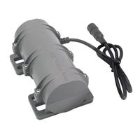 Elecbee DC 24V Strong Vibration Motor, 3000rpm Plastic Industry Mini Vibration Motor Rotary Speed Control Vibrating Motor for Massage Bed Chair, Medical Instruments,Motor Projects,Gray.