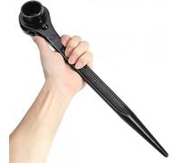 Elecbee Podger Spanner, Ratchet Podger Spanner, Steel Erect Spanners Scaffold Steel Erecting Ratcheting Socket Wrench Tools for Car Repair, Carpentry (13-17mm)