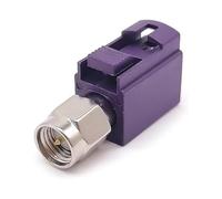 Elecbee RF Adapter A Code Fakra Female to SMA Male Car Panel Mount Automotive Vehicle Antenna Connector (D Code)