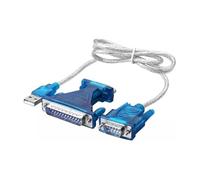 Elecbee Serial DB9 Male To Serial Port DB25 To USB RS232 Adapter Cable 1M