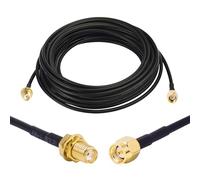 Elecbee SMA Female to SMA Male RG174 Cable 4.5 m, SMA Coaxial Cable, WiFi Antenna Cable RG174, RF Coaxial SMA Adapter for SDR Device Antenna Amateur Radio, 3G 4G LTE Antenna, ADS-B, GPS