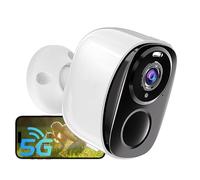 ELECCTV 5G/2.4G WiFi Security Cameras Wireless Outdoor, 2K Battery Powered WiFi Cameras with AI Motion Detection Spotlight Siren,Color Night Vision, 2-Way Talk, IP65, Cloud/SD Storage, Works w/Alexa