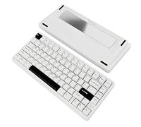 ELECFOX MK INKY75 Mechanical Keyboard with Full Aluminum Wireless Mechanical Gaming Keyboard, 75% Layout, Hot Swappable, Creamy Sounding, 75 Keys (Almost White)
