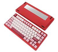 ELECFOX MK INKY75 Mechanical Keyboard with Full Aluminum Wireless Mechanical Gaming Keyboard, 75% Layout Mechanical Key Board BT/2.4G/USB-C,Hot Swappable, Creamy Sounding, 75 Keys (Very Raspberry)