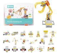 ELECFREAKS microbit 32 in 1 Wonder Building Bricks Coding Kit, Programmable STEM Educational Learning Kit with 400+ Building Blocks/Sensors/Wukong Expansion Board(Without Micro:bit)
