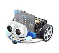 ELECFREAKS microbit Cutebot Kit Compatible with BBC Micro:bit V2 and V1, DIY Programmable Robot Car Kit, Makecode Coding Project, Graphical Makecode Coding Car with Tutorial (Without Micro:bit)