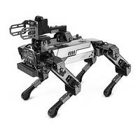 ELECFREAKS microbit Robotic Dog Xgo V2 Kit, 15 Movable Joint DIY Programmable Full Metal Bionic Robot Kit, STEM Educational Project for Open Source Hardware(Without Micro:bit)