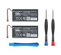 ElecGear 2PC HAC-006 Replacement Battery Pack for Switch Joy-Con Controller, Rechargeable Internal Li-ion Battery for Nintendo HAC-015, HAC-016 Left & Right Joy Con with DIY Repair Tool Kit
