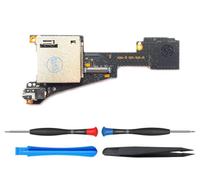 ElecGear Game and Micro SD Card Reader Replacement for Switch OLED HEG-001, Game Card & TF Memory Card Adapter Slot PCB Module with 3.5mm Audio Jack, Repair Part Tool Kit included