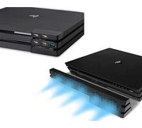 ElecGear PS4 Pro Cooler Fan & 5-Port USB Hub Combo Kit - Turbo 5 Cooling Fan Cooler Auto Cooling Fan Temperature Control USB3.0 Adapter for Playstation 4 Pro