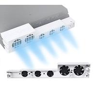 ElecGear PS4 Pro Turbo Cooling Fan in White, External USB Automatic Temperature Sensor Controlled Radiator Heat Exhaust for PlayStation 4 Pro