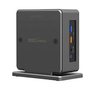 ElecGear Vertical Stand for Intel NUC Mini PC, iNUC-H Aluminum Cooling Holder Case VESA Mount Space-Saving Desktop Organizer, compatible with Thick Edition of Intel NUC 10, 8, 7 and 6 Barebone Kit