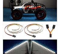 elechawk LED Light Strip for RC Fixed Wing Airplane Flying Wing Plane AR Wing Drone Model Car Truck (White)