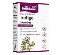Elecious Indigo Powder for Hair Black 100% Pure and Natural, No Preservatives Natural Hair Dye, No Ammonia, No PPD, Suitable for All Hair Types, 200 gm