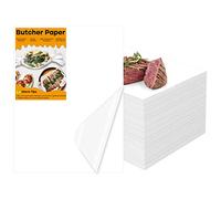 ELECLAND 100 Pieces White Disposable Sheets Square Meat Sheet Precut No Wax Paper for Wrapping Meat, Sublimation, Heat Press, Art Project
