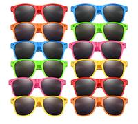 ELECLAND 24 Packss Kids Sunglasses Bulk Neon Color Party Favors for Summer Pool Party Birthday Party Goody Bag Fillers Supplies