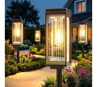 ELECLINK Solar Pathway Lights Outdoor, 2 Pack Bright Upgraded Solar Lights Outdoor, Auto on/Off IP65 Waterproof Landscape Lighting for Yard Patio Walkway Driveway Decoration