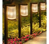ELECLINK Solar Pathway Lights Outdoor, 6 Pack Upgraded Outdoor Solar Lights for Outside Super Bright Up to 12Hrs, IP65 Waterproof Solar Garden Lights for Yard Path Sidewalk Driveway Landscape Lighting