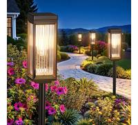 ELECLINK Solar Pathway Lights Outdoor, 8 Pack Bright Upgraded Solar Lights Outdoor, Auto on/Off IP65 Waterproof Landscape Lighting for Outside Yard Patio Walkway Driveway Decoration
