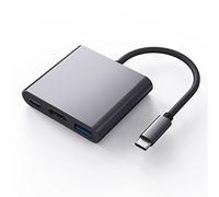 ElecMoga USB C to HDMI 4K Multiport Hub, USB3.0 & 100W PD Charging, Sliver
