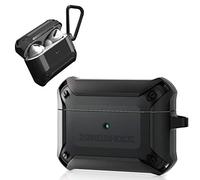 Elecom AVA-AP2ZEROBK AirPods Pro Case, Shockproof, Carabiner Included, Black