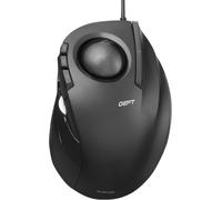 ELECOM DEFT Trackball Mouse, Wired, Finger Control, 8-Button Function with Smoo