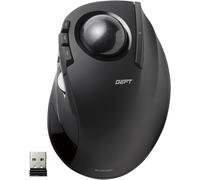 ELECOM DEFT Trackball Mouse, Wireless 2.4GHz, Finger Control, 8 Button Function