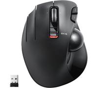 ELECOM EX-G Left Handed Trackball Mouse, 2.4 GHz USB Wireless, Ergonomic, Thumb