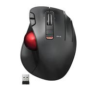 Elecom EX-G Trackball Mouse, 2.4GHz USB Wireless, Ergonomic Design, Thumb Control, Smooth Precise Tracking Roller Ball, 6 Programmable Buttons, Tilt Scroll, Computer Mice for Laptop PC, Windows & Mac