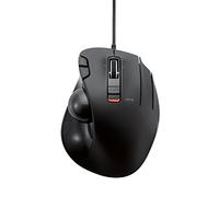 ELECOM EX-G Trackball Mouse, Thumb, Wired | 6 Programmable Buttons, 34mm Ball, Tilt Wheel, Ergonomic Design, 750-1500 DPI, Windows 11 & macOS (M-XT3URBK)