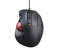 ELECOM EX-G Wired Trackball Mouse, Ergonomic Thumb Control, Smooth Tracking Roller Ball, 5 Programmable Buttons, Tilt Scroll, Computer Mice for PC Mac