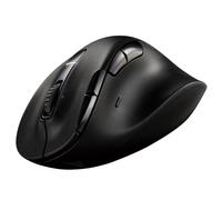 ELECOM EX-G Wireless Mouse, Multi Connection, Bluetooh/USB 2.4GHz / Wired, Rechargeablel, 8 Button Function, 1000/2000 DPI, Tilt Scroll, PC/Laptop Windows11/ MacOS, Medium/M Size, M-XGM50MBSKBK