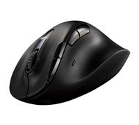ELECOM EX-G Wireless Mouse, Multi Connection, Bluetooh/USB 2.4GHz / Wired, Rechargeablel, 8 Button Function, 1000/2000 DPI, Tilt Scroll, PC/Laptop Windows11/ MacOS, Large/L Size, M-XGL50MBSKBK