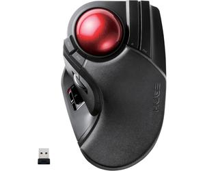 ELECOM HUGE Trackball Mouse, 2.4GHz Wireless, Finger Control, 8-Button Function