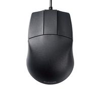 ELECOM -Japan Brand- Wired Connection, Basic 3D-CAD Mouse, No Scroll Wheel, 3 Button Computer Mouse with Smooth Optical Tracking, Blue LED, 600/1200 DPI, for Windows/Mac (M-CAD01UBBK)
