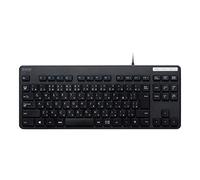 ELECOM TK-FCM107XBK Keyboard, Wired, Membrane, Thin, Compact Keyboard, Black