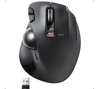 ELECOM Trackball Mouse 2.4GHz Wireless Thumb Control Sculpted Ergonomic Design