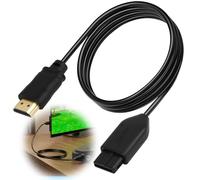 Elecora N64 to HDMI Converter N64 HDMI Adapter Cable for Nin-tendo 64 SNES GameCube SFC NGC HDTV Consoles HDTV Monitor Projector Video/Audio Connector Cord 1080P Output 16:9/4:3 Aspect Ratio