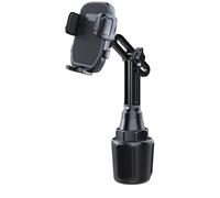 Elecphbo Car Cup Phone Mount for Car, Phone Cradle Holder with Long & Adjustable Arm for iPhone 16 15 14 13 12 Pro Max Samsung Google and All 4.0-7.0 inches Smartphones