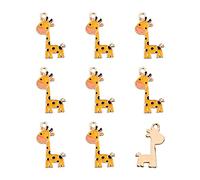 Elecrelive 10Pcs Giraffe Charms Alloy Animal Charms Orange Enamel Pendants Cute Cartoon Hanging Ornaments for Bracelet Necklace Keychain DIY Craft Supplies