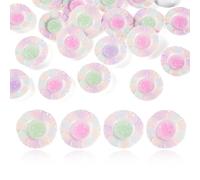 Elecrelive 20Pcs Cute Mini Plates Miniature Dollhouse Dish Mini Kitchen Set Tiny Tableware Accessories for Jewelry Keychain Desktop Decorations Dollhouse Ornaments