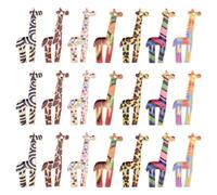 Elecrelive 28Pcs Giraffe Charms Colorful Enamel Charms Bulk 7 Colors Animal Enamel Pendants Hanging Ornaments for Bracelet Necklace Keychain DIY Craft Supplies