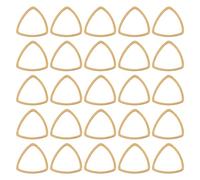 Elecrelive 30Pcs Golden Triangle Linking Rings Stainless Steel Earring Beading Hoops Hollow Open Bezel Charm for Necklace Bracelet Earring Crafts Supplies